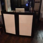 old stove in wedding after party